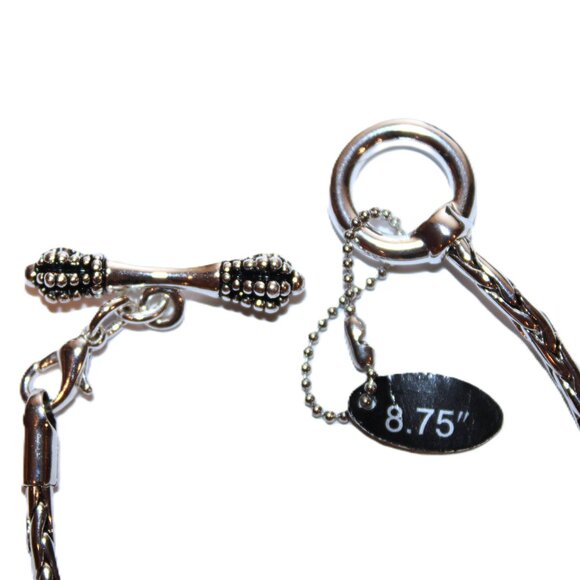 DaVinci Charm Bracelet 8.75" 9 Beads Sports Football Soccer Baseball Basketball - Picture 3 of 3